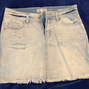 Distressed jean shirt by REWASH vintage reunion.